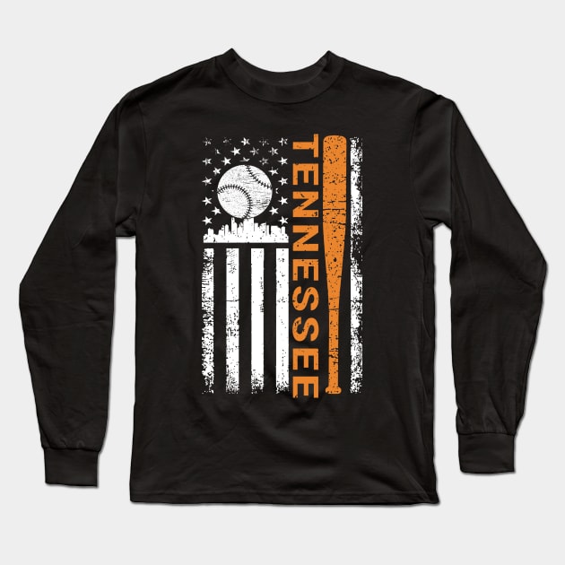 I Love Tennessee Souvenir Flower Fashionable Tennessee Long Sleeve T-Shirt by Jhon Towel